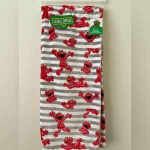 Sesame Street Red and Gray Blanket